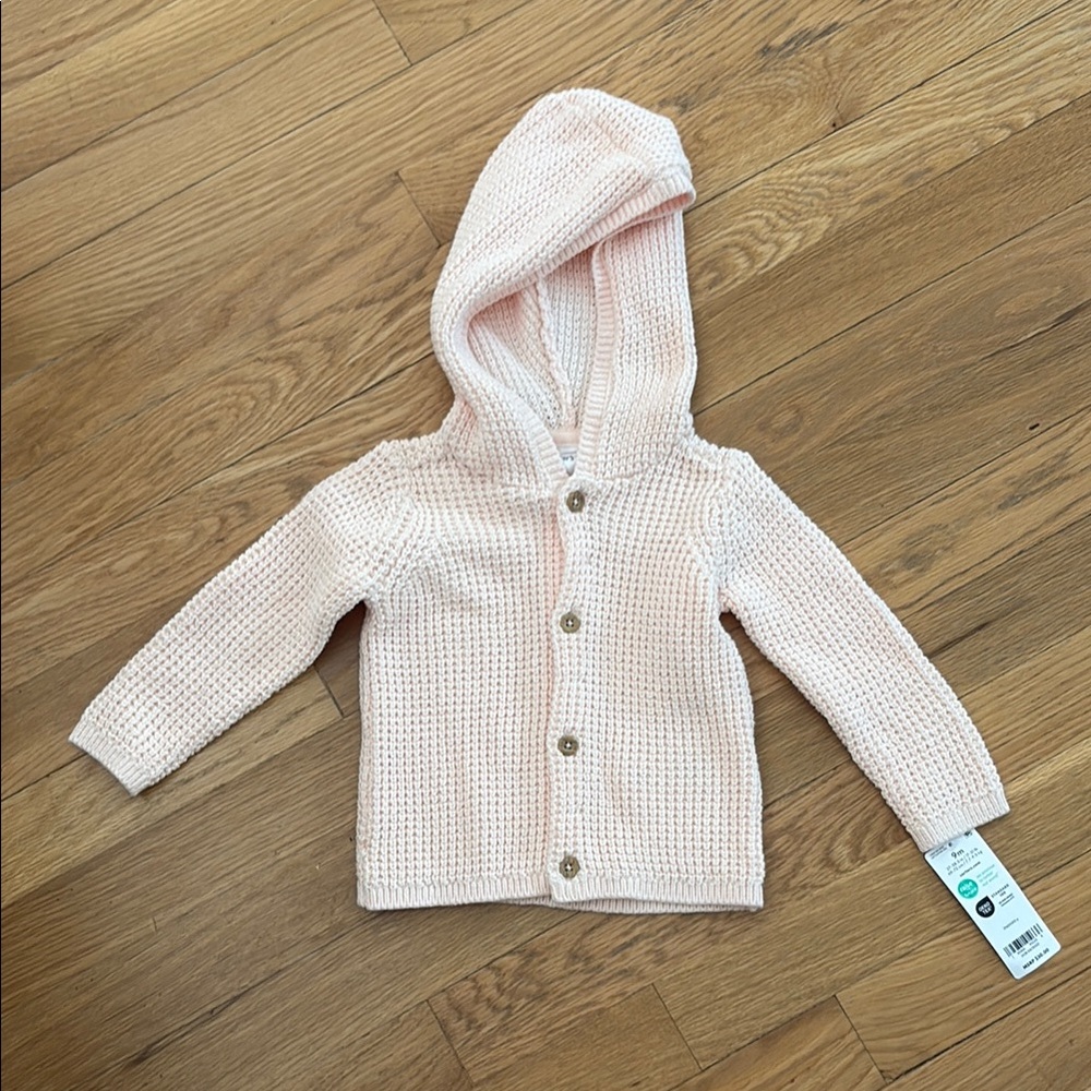 Carter’s Pink Knit Cardigan NWT